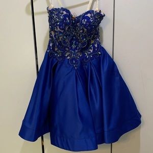 JVN by JOVANI Royal Blue Cocktail Dress